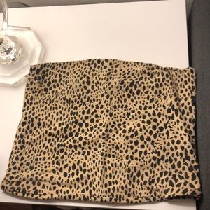 Animal print tube top
